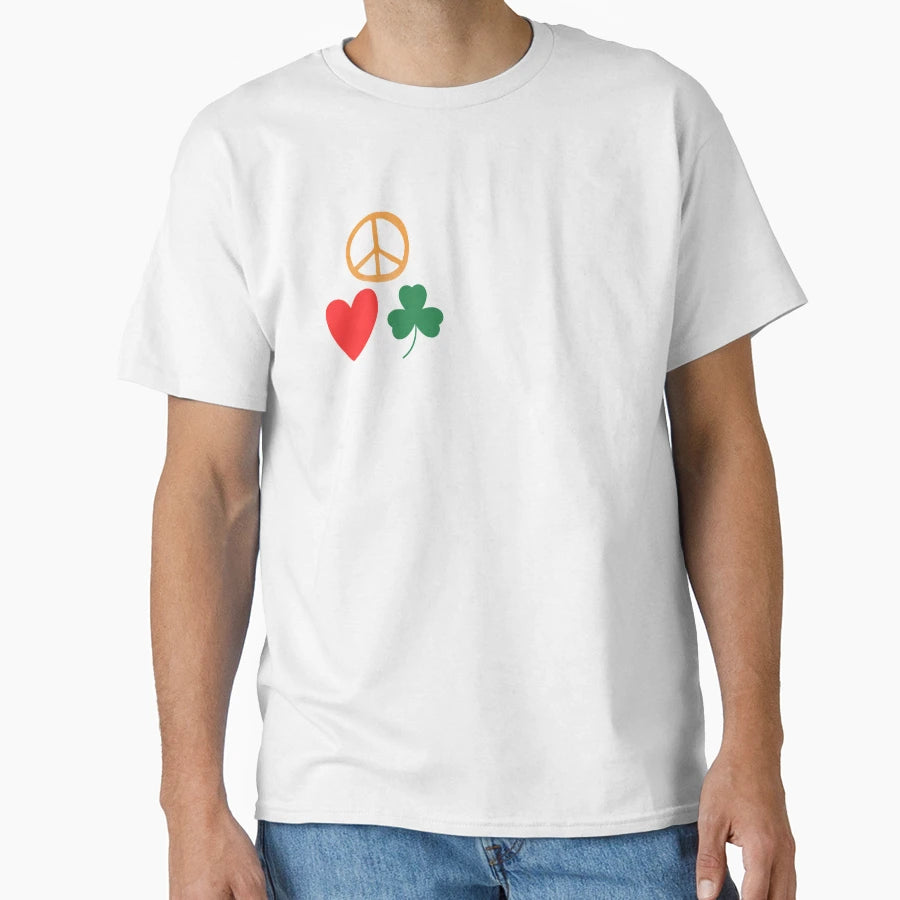 More Peace Love And Shamrocks T-Shirt - Novelty Apparel for Adults - T-Shirt, Sweatshirt, Hoodie