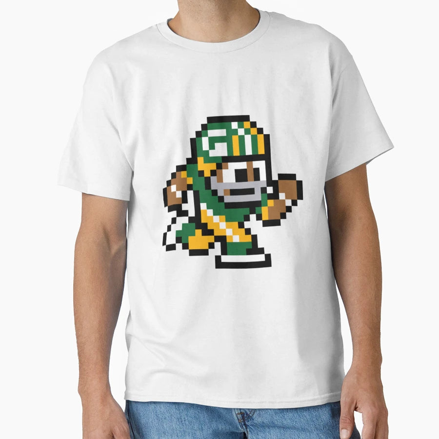 Green Bay Packers Tecmo Super Bowl Football T-Shirt - Graphic Print Unisex - T-Shirt, Sweatshirt, Hoodie