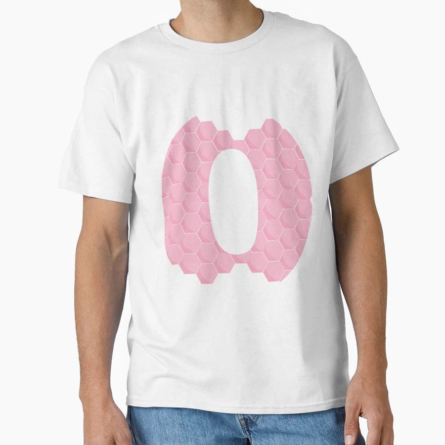 Bubblegum Designed Letter O T-Shirt - Aesthetic Graphic for Adults - T-Shirt, Sweatshirt, Hoodie