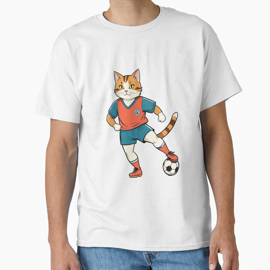 Cat Play Soccer by Atlantico54 - Adult & Kids T-Shirts, Sweatshirts & Hoodies apparel design preview 1
