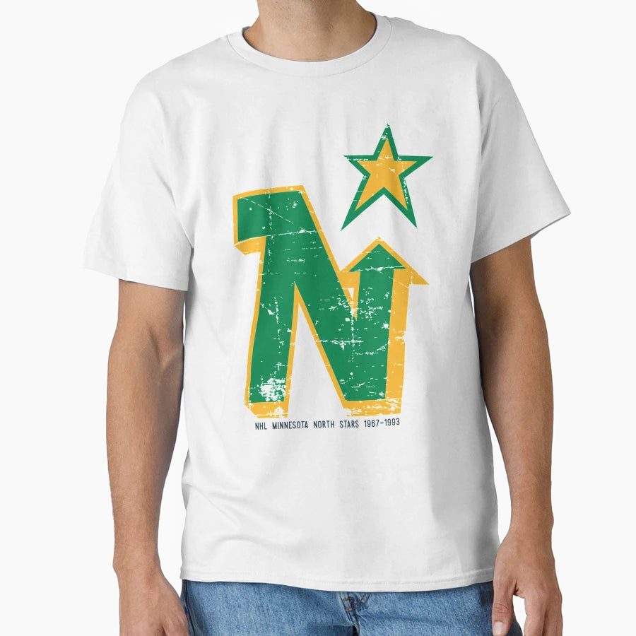Minnesota North Stars T-Shirt - Custom Art Print Men Women - T-Shirt, Sweatshirt, Hoodie