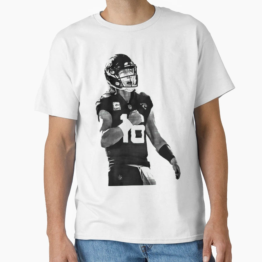 Trevor Lawrence Pencil Drawing T-Shirt - Minimalist Print for Adults - T-Shirt, Sweatshirt, Hoodie