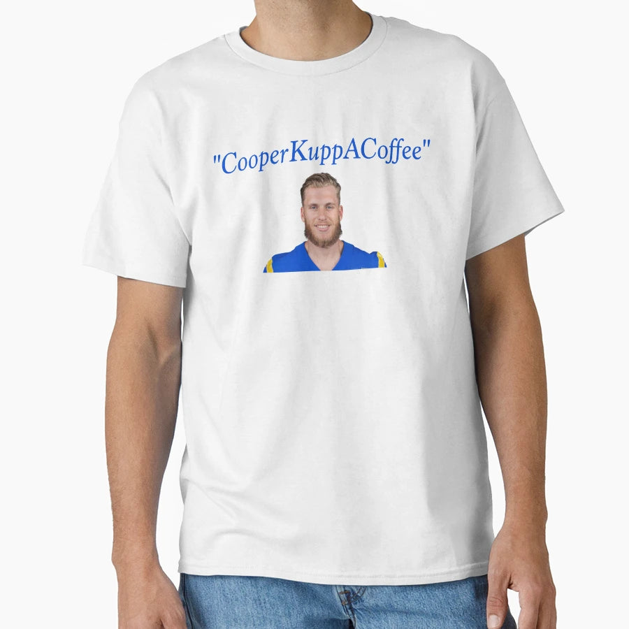 Cooper Kupp Coffee T-Shirt - Trendy Graphic Unisex - T-Shirt, Sweatshirt, Hoodie