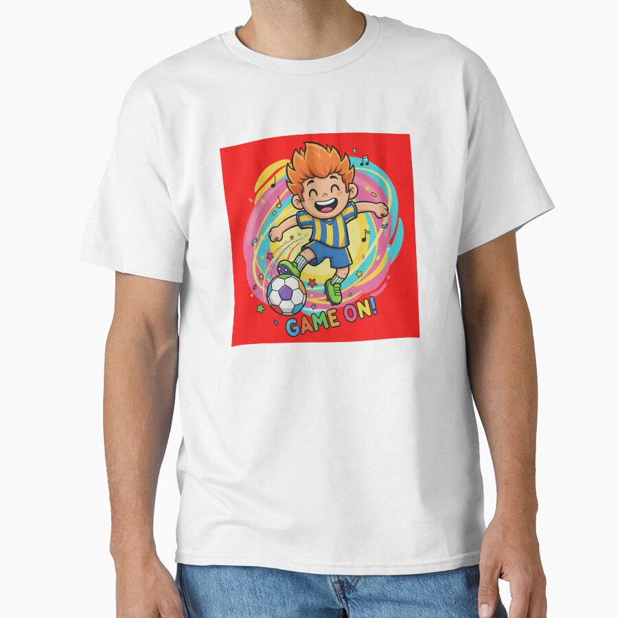 Game On Soccer Kid by WG AMAZING DESIGN - Adult & Kids T-Shirts, Sweatshirts & Hoodies apparel design preview 1