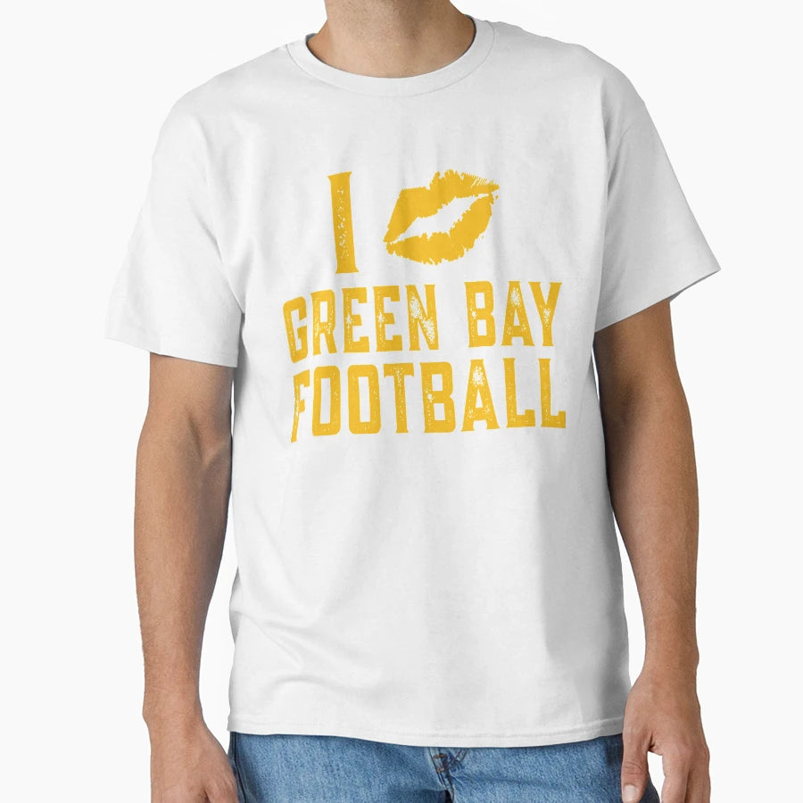 I Love Green Bay Football T-Shirt - Aesthetic Graphic for Adults - T-Shirt, Sweatshirt, Hoodie
