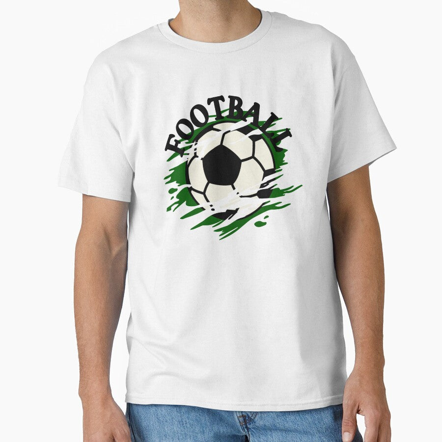 I Love Football Soccer Cool Design by LJ4EVER - Adult & Kids T-Shirts, Sweatshirts & Hoodies apparel design preview 1