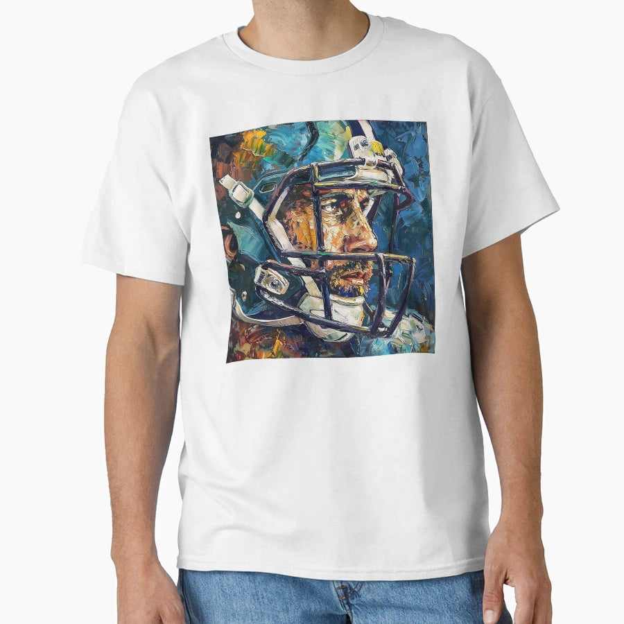 American Football Player Painting T-Shirt - Fun Novelty Design Men Women - T-Shirt, Sweatshirt, Hoodie