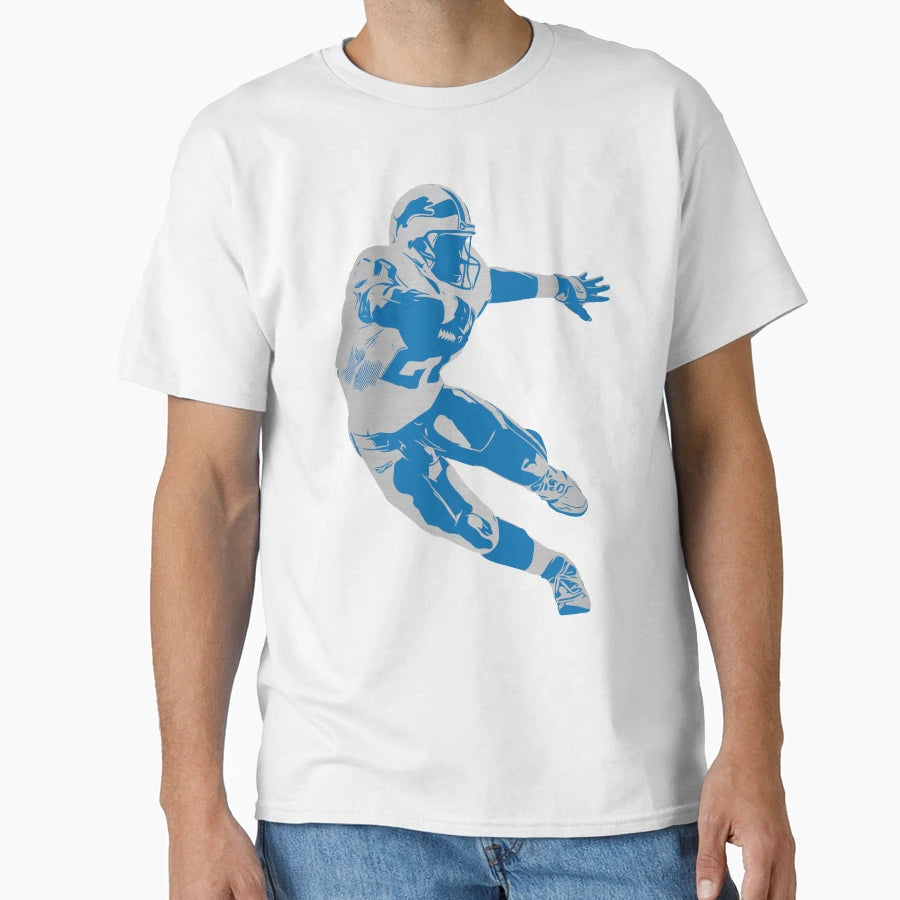 Barry Sanders Hologram T-Shirt - Graphic Print for Adults - T-Shirt, Sweatshirt, Hoodie