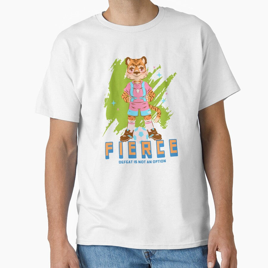 Fierce girl soccer player by RokuCreations - Adult & Kids T-Shirts, Sweatshirts & Hoodies apparel design preview 1