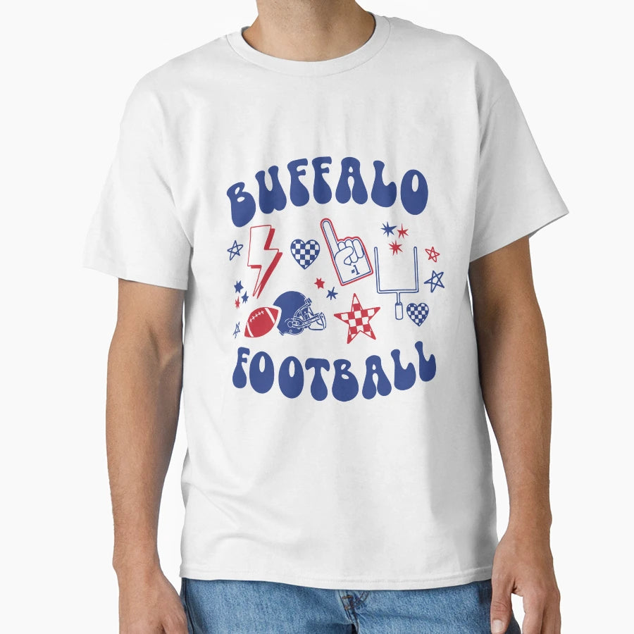Buffalo Football T-Shirt - Trendy Graphic for Adults - T-Shirt, Sweatshirt, Hoodie