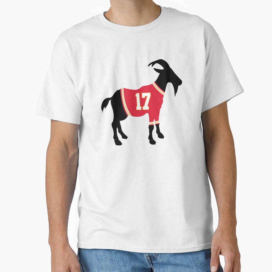 Mecole Hardman Goat T-Shirt - Aesthetic Graphic Unisex - T-Shirt, Sweatshirt, Hoodie