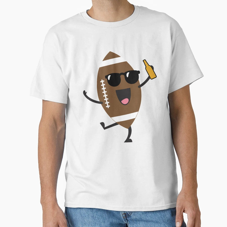 Beer Drinking Football T-Shirt - Fun Novelty Design Unisex - T-Shirt, Sweatshirt, Hoodie