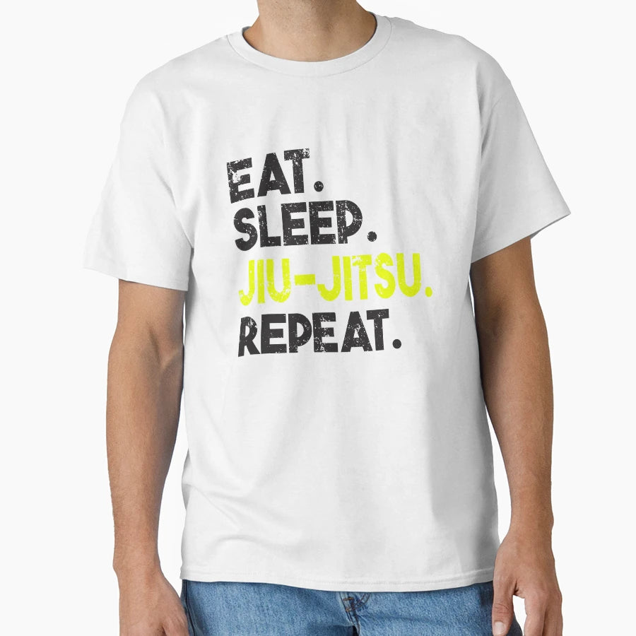 Eat Sleep Jiu Jitsu Repeat T-Shirt - Novelty Apparel Unisex - T-Shirt, Sweatshirt, Hoodie