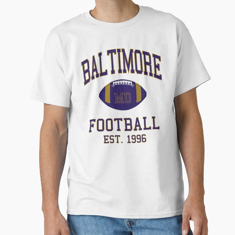 Baltimore Football T-Shirt - Novelty Apparel Unisex - T-Shirt, Sweatshirt, Hoodie