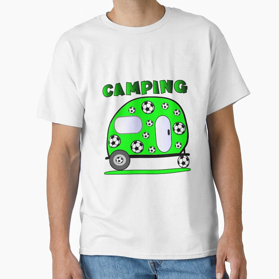 Camping Football by minimalartstory - Adult & Kids T-Shirts, Sweatshirts & Hoodies apparel design preview 1