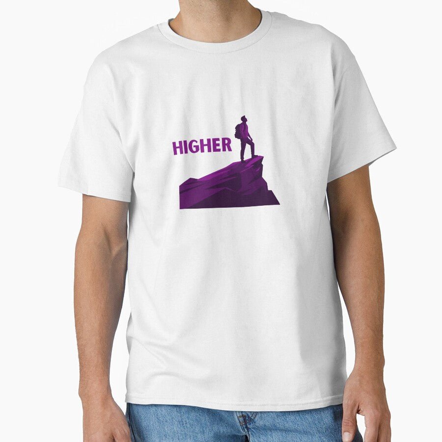 Mountain hiker at the top of by Chris-graphics-art - Adult & Kids T-Shirts, Sweatshirts & Hoodies apparel design preview 1