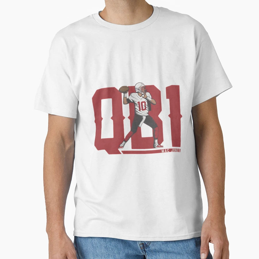 Mac Jones Qb1 Essentiel T-Shirt - Graphic Print for Adults - T-Shirt, Sweatshirt, Hoodie