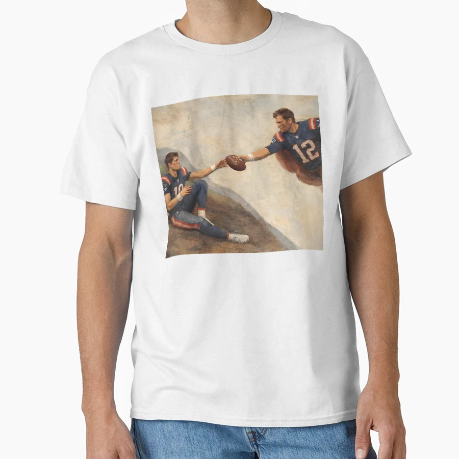 New England Football Brady And Maye T-Shirt - Graphic Print for Adults - T-Shirt, Sweatshirt, Hoodie