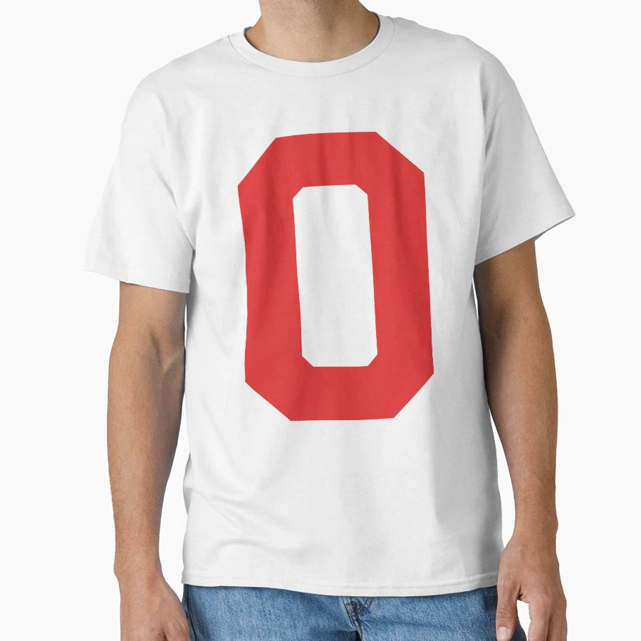 Number 0 Red Zero Sports Number 0 T-Shirt - Trendy Graphic for Adults - T-Shirt, Sweatshirt, Hoodie