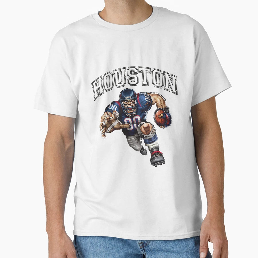 Houston Football T-Shirt - Novelty Apparel for Adults - T-Shirt, Sweatshirt, Hoodie