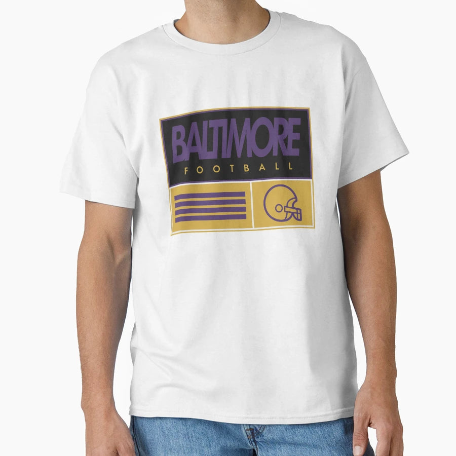 Baltimore Football T-Shirt - Unique Graphic Unisex - T-Shirt, Sweatshirt, Hoodie
