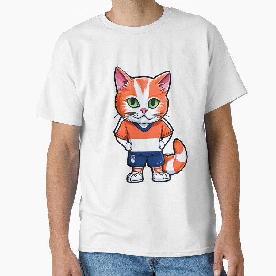 NETHERLANDS Sports Team: a Cat wearing colours of - Adult & Kids T-Shirts, Sweatshirts & Hoodies apparel design preview 1