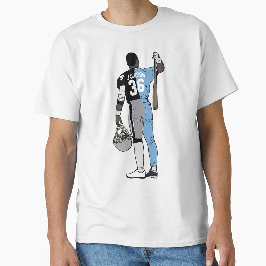 Bo Jackson Two Sport Athlete T-Shirt - Aesthetic Graphic Unisex - T-Shirt, Sweatshirt, Hoodie