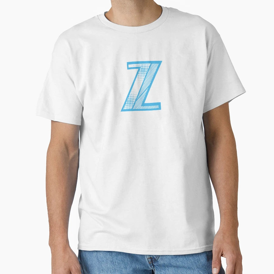 Modern Monogram Initial Letter Z T-Shirt - Minimalist Print Unisex - T-Shirt, Sweatshirt, Hoodie