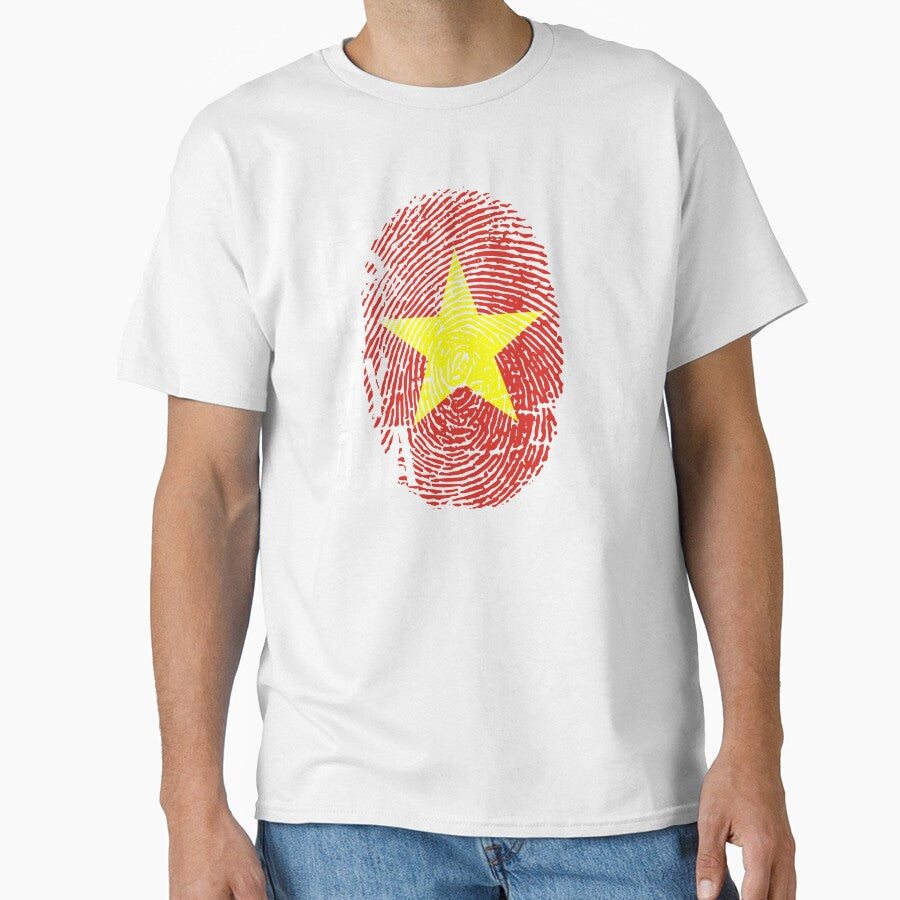 Vietnam Flag Fingerprint It's in my DNA Vietnamese by - Adult & Kids T-Shirts, Sweatshirts & Hoodies apparel design preview 1
