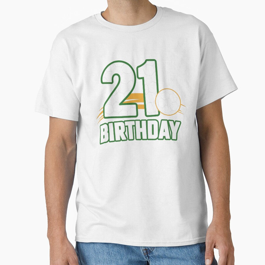 21 Birthday Soccer by jkrphoto - Adult & Kids T-Shirts, Sweatshirts & Hoodies apparel design preview 1