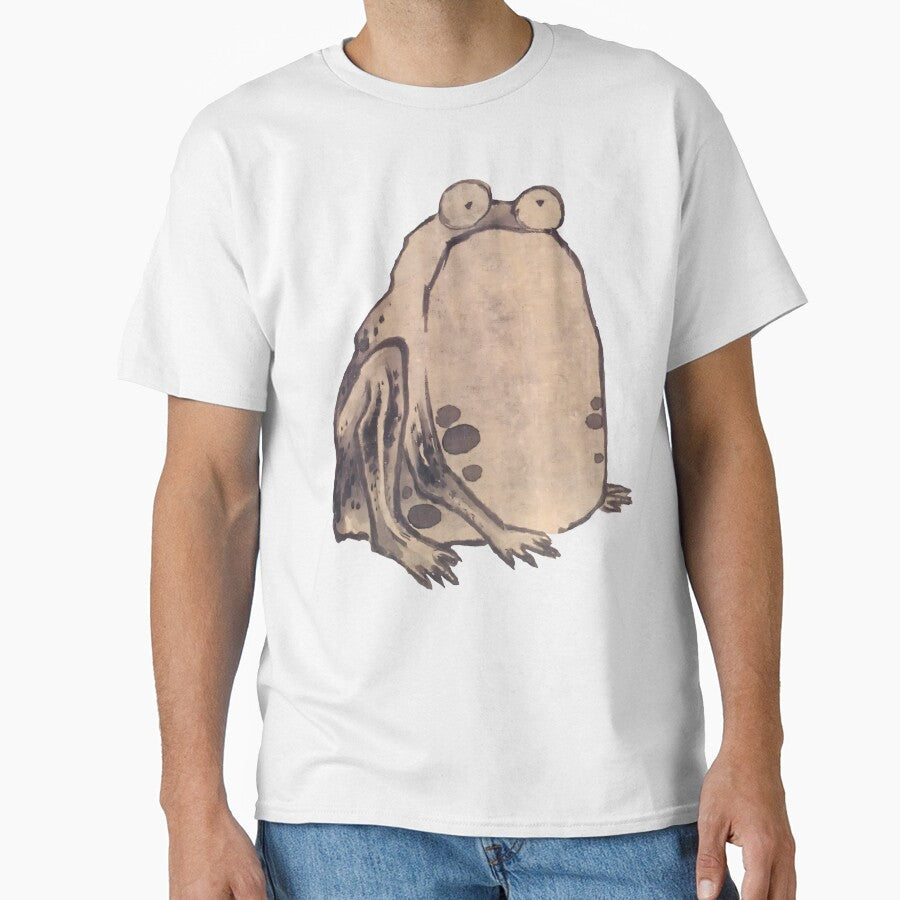 Silent Haiku: Ito Jakuchus Frog Cutout by - Adult & Kids T-Shirts, Sweatshirts & Hoodies apparel design preview 1
