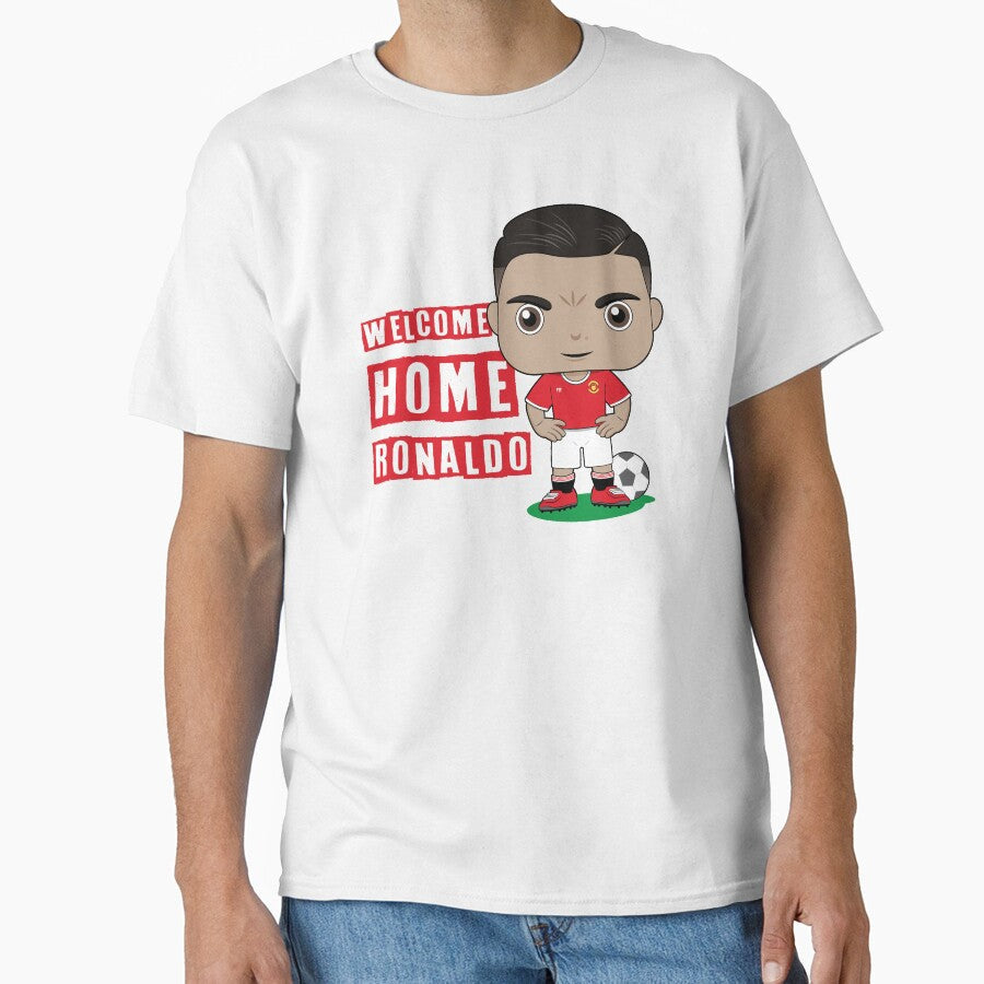 Welcome home Ronaldo football soccer design by - Adult & Kids T-Shirts, Sweatshirts & Hoodies apparel design preview 1