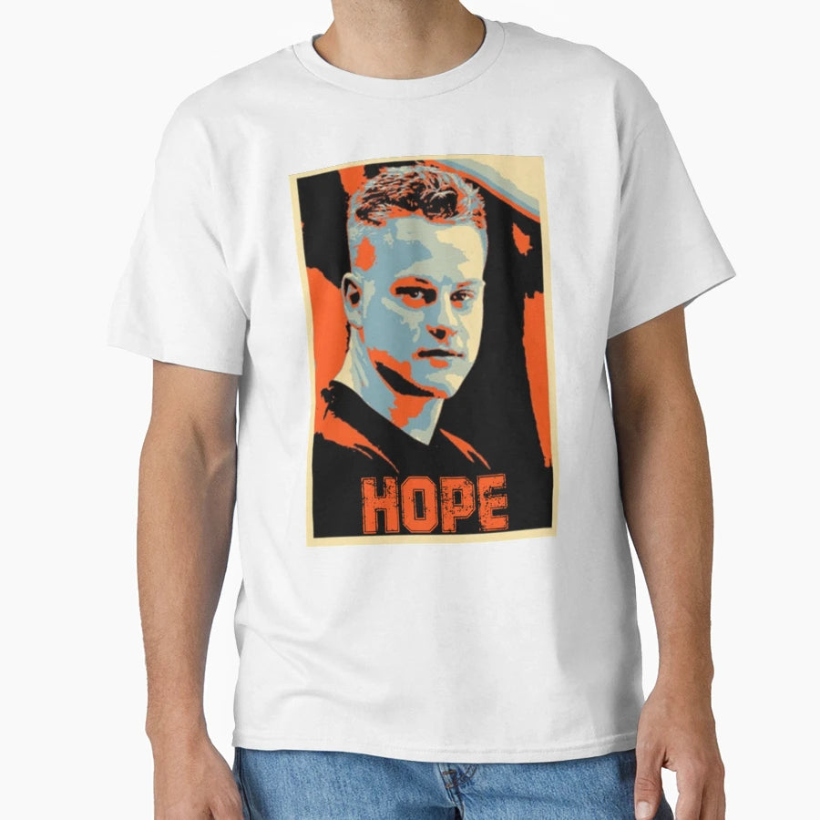 Joe Burrrow Hope T-Shirt - Minimalist Print for Adults - T-Shirt, Sweatshirt, Hoodie