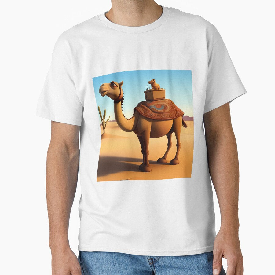 Camel's Quirky Desert Adventure by knofwkentak - Adult & Kids T-Shirts, Sweatshirts & Hoodies apparel design preview 1