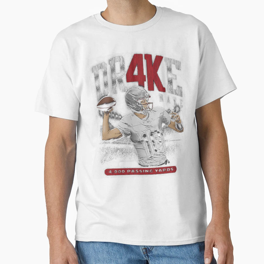 Drake Maye New England 4K T-Shirt - Minimalist Print Unisex - T-Shirt, Sweatshirt, Hoodie