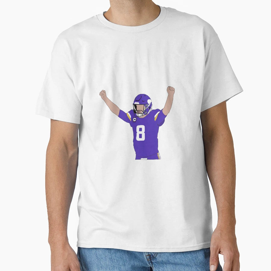 Minnesota Viking Kirk Cousins T-Shirt - Graphic Print for Adults - T-Shirt, Sweatshirt, Hoodie