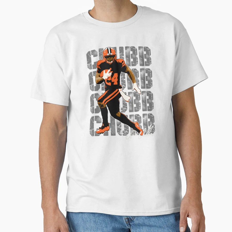 Nick Chubb T-Shirt - Custom Art Print Men Women - T-Shirt, Sweatshirt, Hoodie