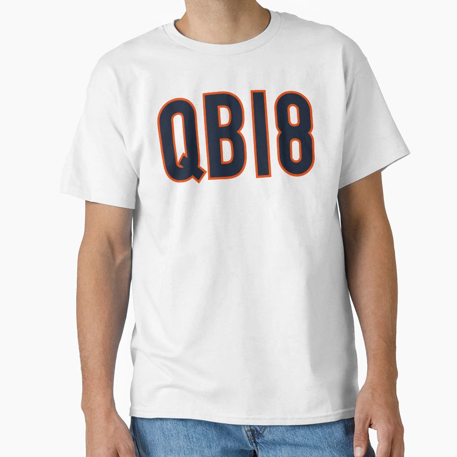 Qb18 Chicago Navy T-Shirt - Fun Novelty Design Men Women - T-Shirt, Sweatshirt, Hoodie