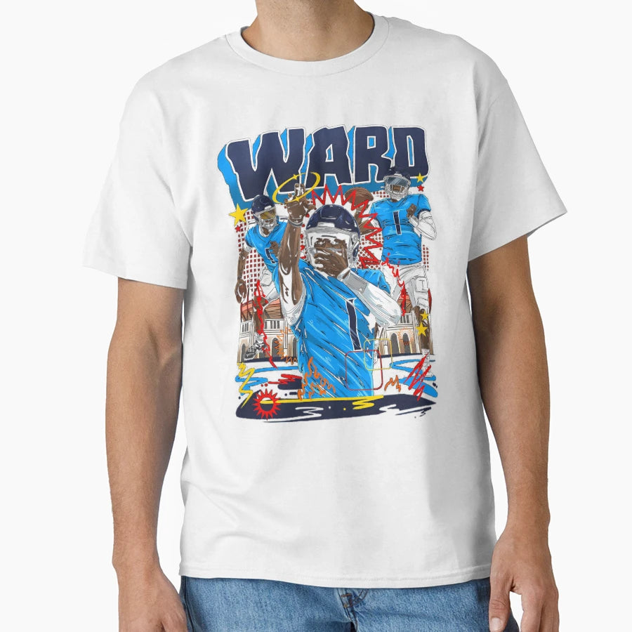 Cam Ward Tennessee Collage T-Shirt - Novelty Apparel Unisex - T-Shirt, Sweatshirt, Hoodie