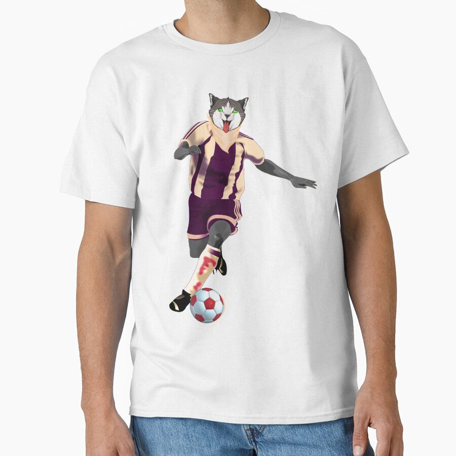 Cat footballer by Astralia - Adult & Kids T-Shirts, Sweatshirts & Hoodies apparel design preview 1