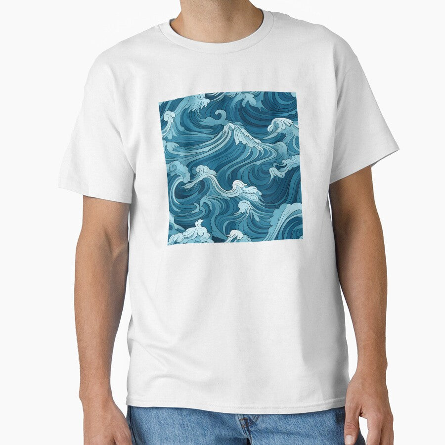 Ocean Waves Claymation Inspired Art #12 by - Adult & Kids T-Shirts, Sweatshirts & Hoodies apparel design preview 1