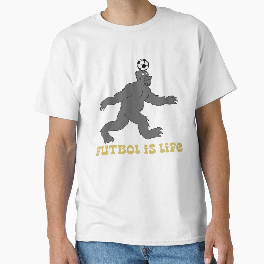 Futbol is life bigfoot by bluepenshop - Adult & Kids T-Shirts, Sweatshirts & Hoodies apparel design preview 1