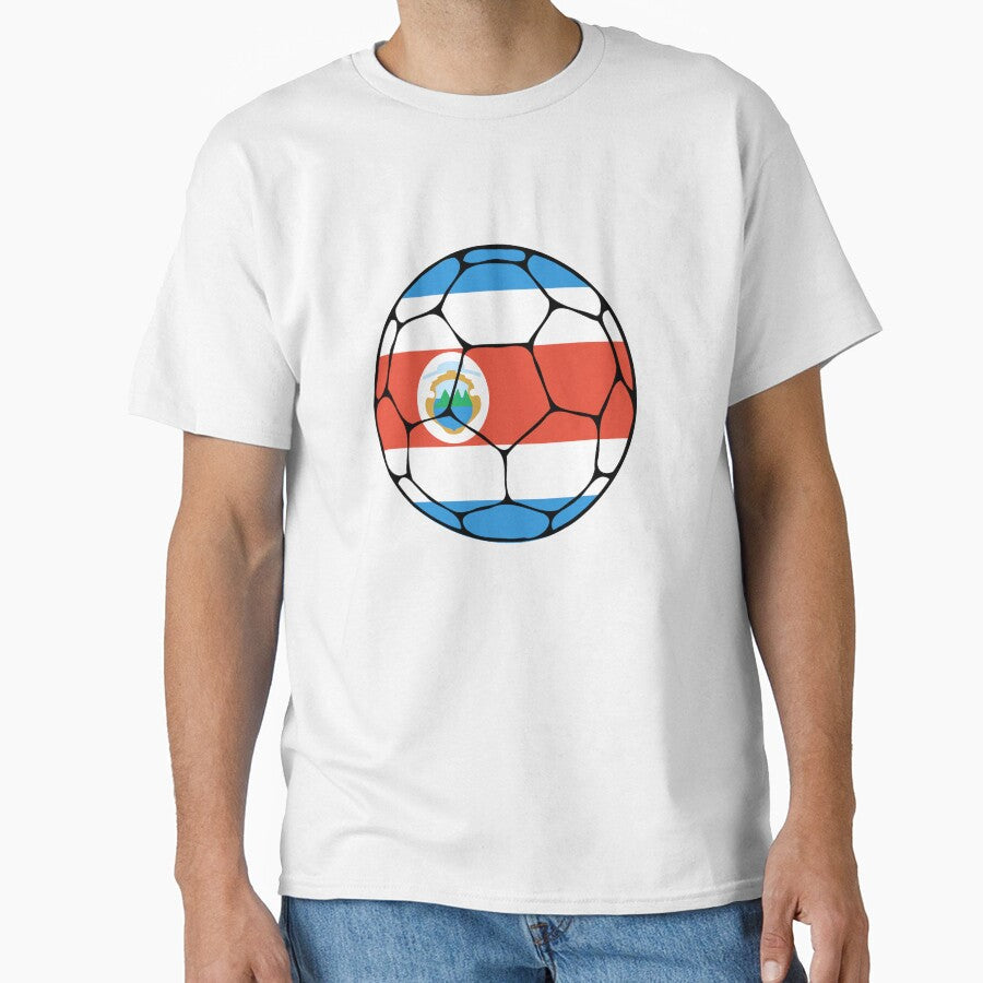 Costa Rica Soccer Ball by ehgraphics15 - Adult & Kids T-Shirts, Sweatshirts & Hoodies apparel design preview 1