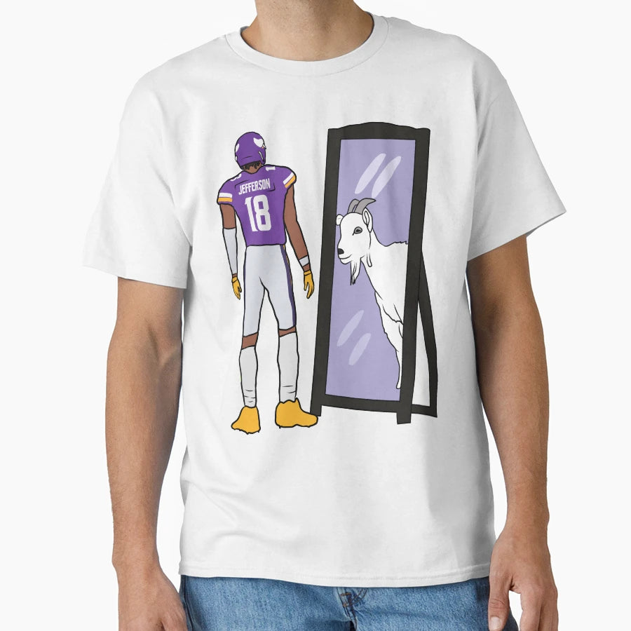 JJ Mirror Goat T-Shirt - Unique Graphic Unisex - T-Shirt, Sweatshirt, Hoodie