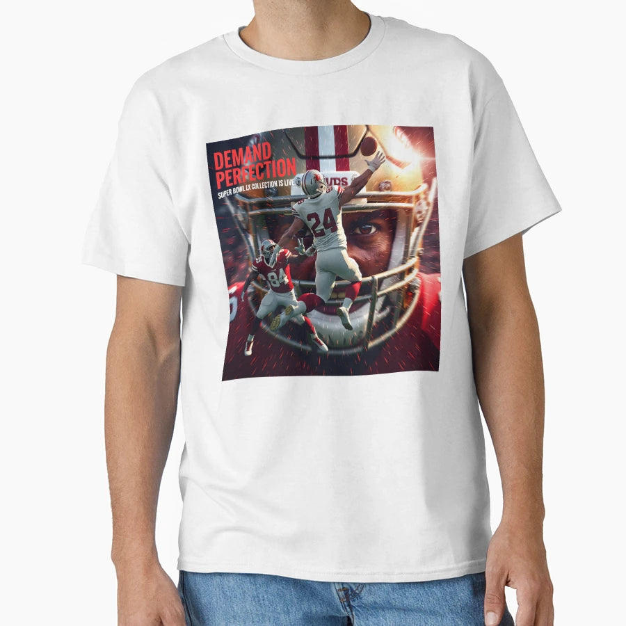 Demand Protection Super Bowl Lx T-Shirt - Fun Novelty Design Men Women - T-Shirt, Sweatshirt, Hoodie