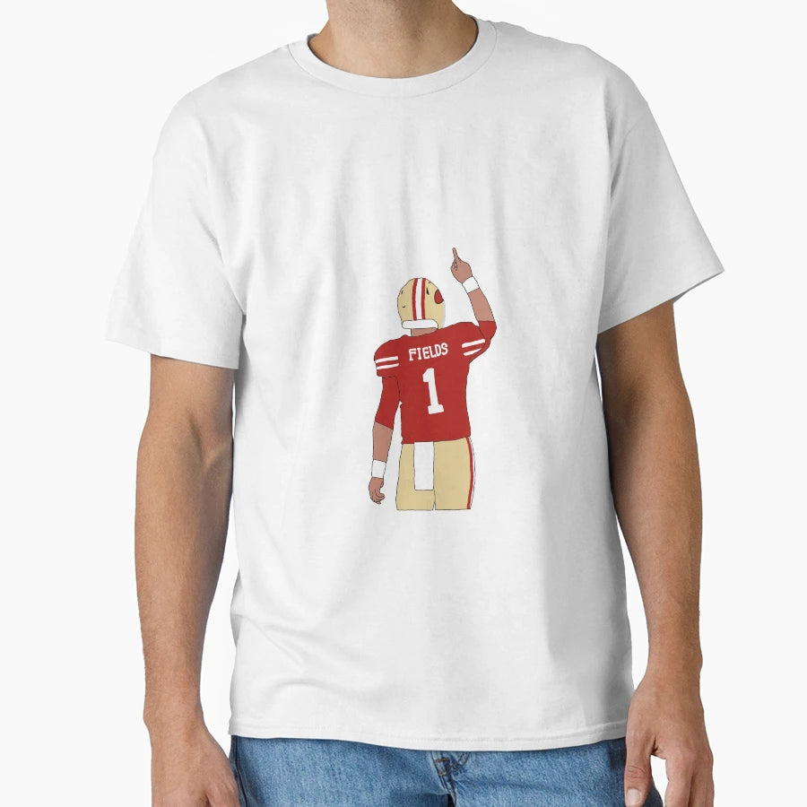 San Francisco 49Ers Justin Fields T-Shirt - Fun Novelty Design Unisex - T-Shirt, Sweatshirt, Hoodie