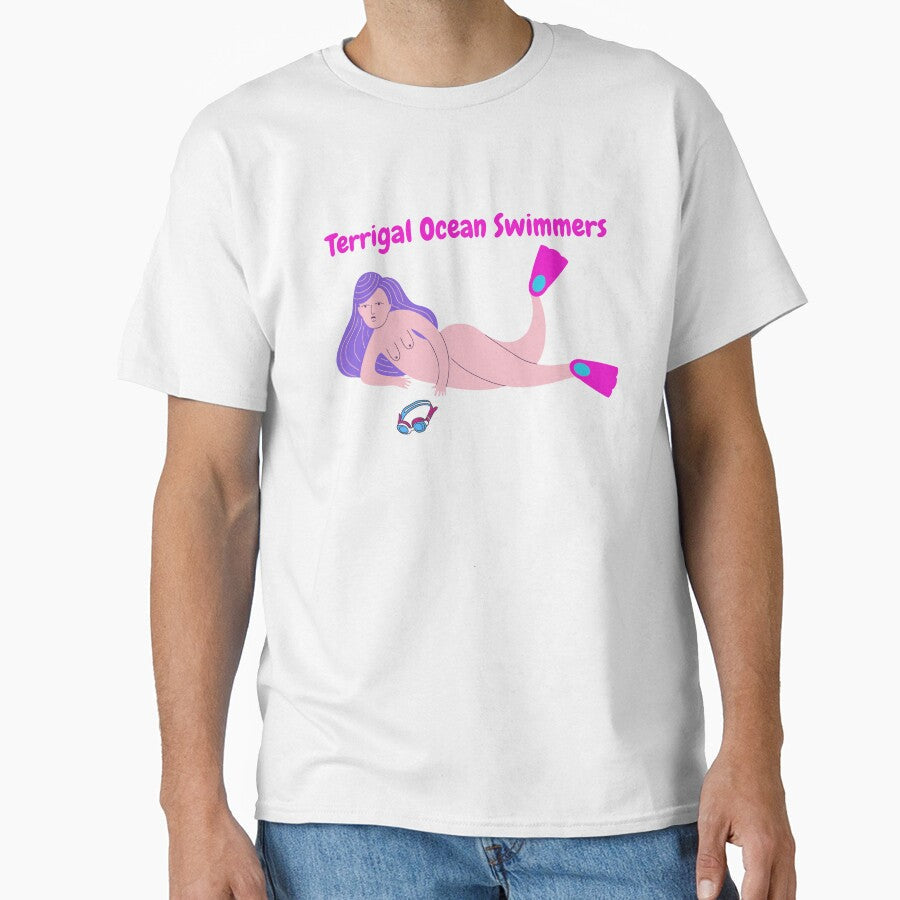 Terrigal ocean swimmers women by Nada Pantle - Adult & Kids T-Shirts, Sweatshirts & Hoodies apparel design preview 1