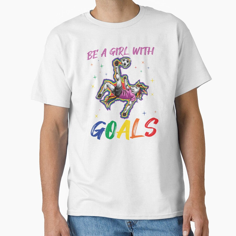 Be A Girl With Goals by anziehend - Adult & Kids T-Shirts, Sweatshirts & Hoodies apparel design preview 1