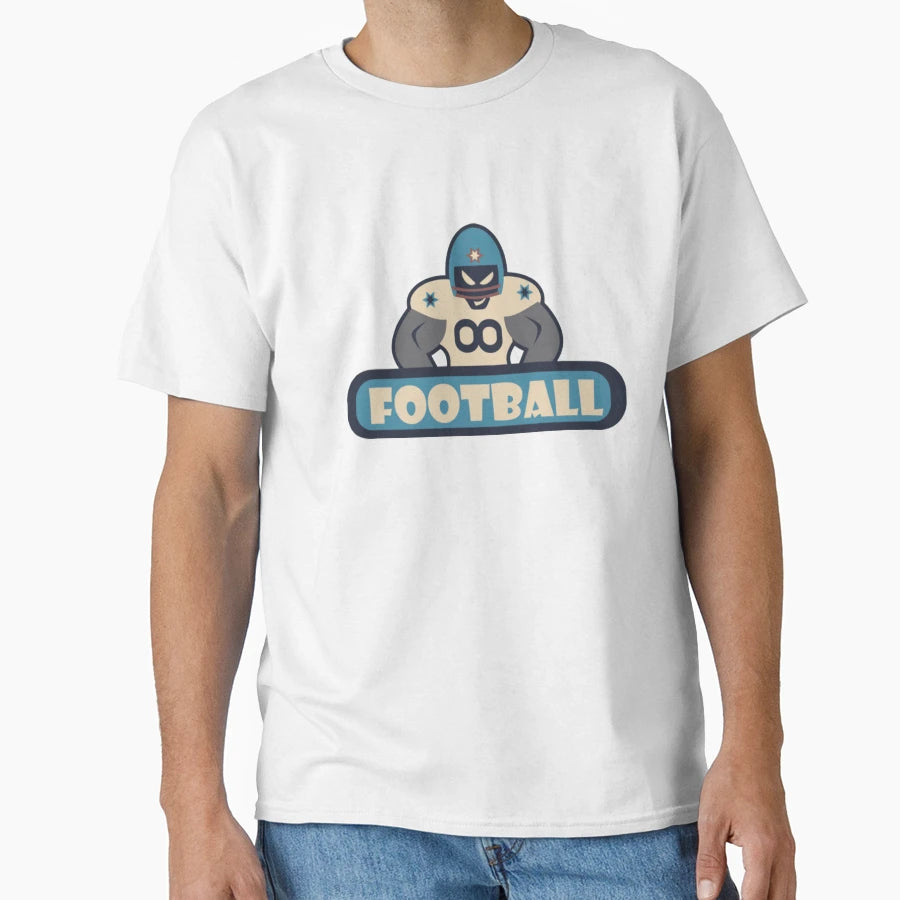 Football Sport Blue T-Shirt - Novelty Apparel Men Women - T-Shirt, Sweatshirt, Hoodie