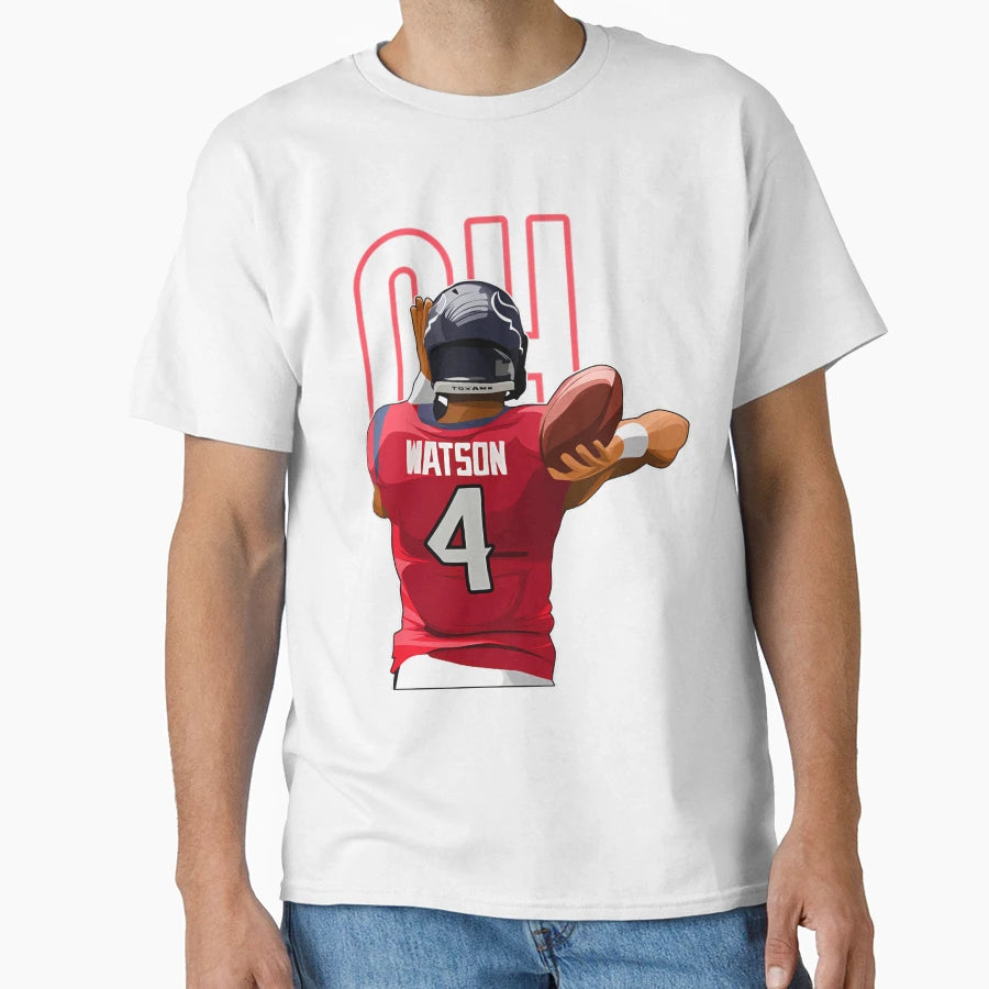 Deshaun Watson Cleveland 4 Number T-Shirt - Streetwear Style Unisex - T-Shirt, Sweatshirt, Hoodie